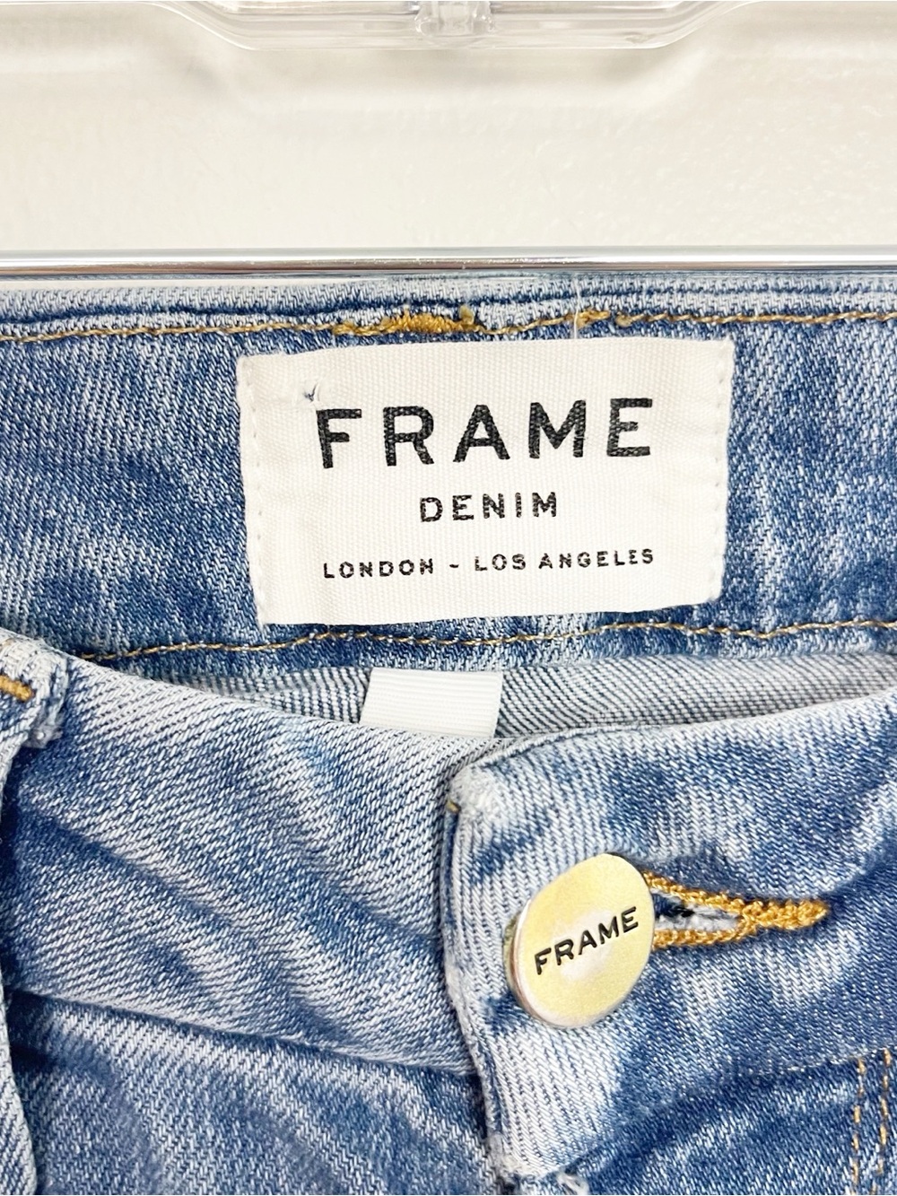 FRAME Le Crop Mini Boot Jeans – Light Wash – Size 27 - Picture 3 of 9
